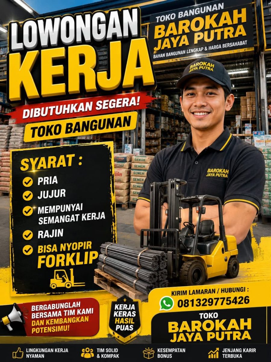 Operator Forklift / Karyawan Toko Bangunan
